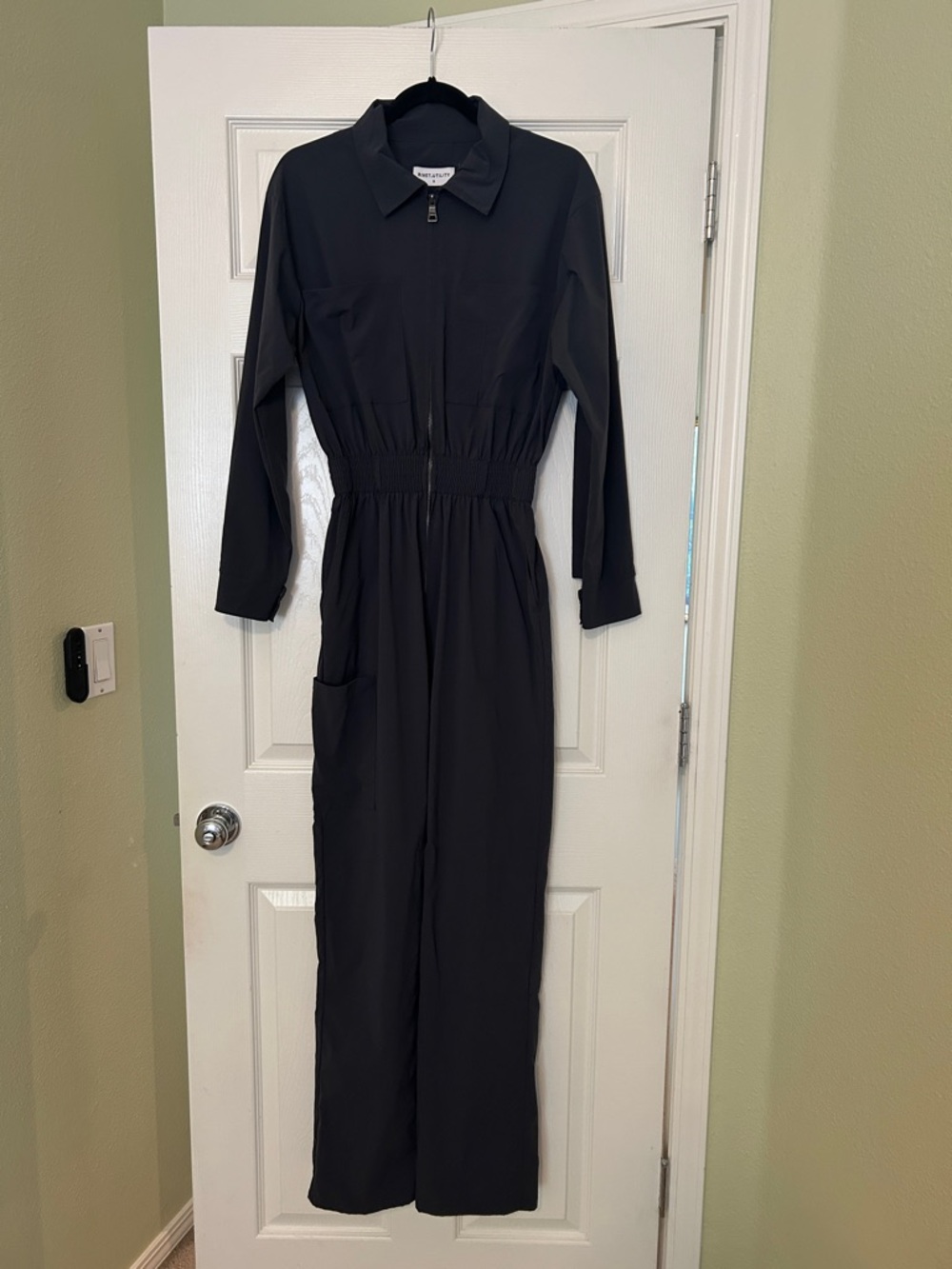 Rivet Utility Artist Jumpsuit in Charcoal